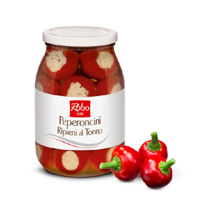 Mini ardei rosii umpluti cu ton Robo 1000g