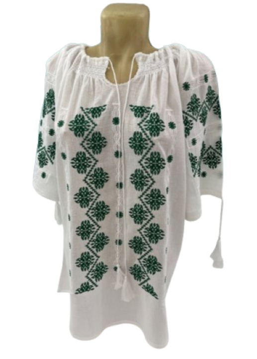 Ie Dama Model Traditional Cu Decolteu Ajustabil si Maneca Scurta. Marime Unica Cu Potrivire L / 2XL Matreial Usor De Calcat