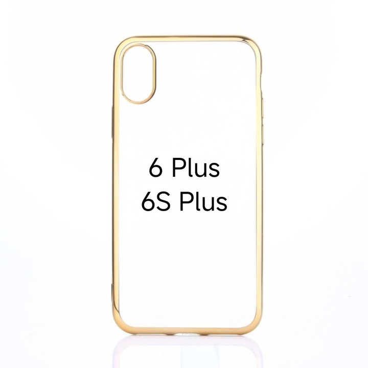 Husa de Silicon Hybrid pentru Iphone 6 Plus / 6S Plus Auriu