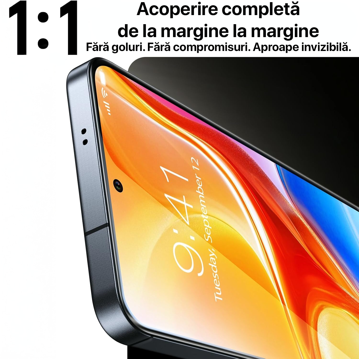 Folie sticla privacy pentru Samsung Galaxy S26 Ultra DaDen, Protectie antisoc, Anti-spy, Instalare usoara, Calitate premium