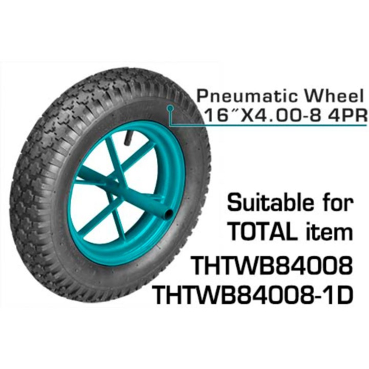 TOTAL roata carucior manual, pneumatica, Ø 400 mm