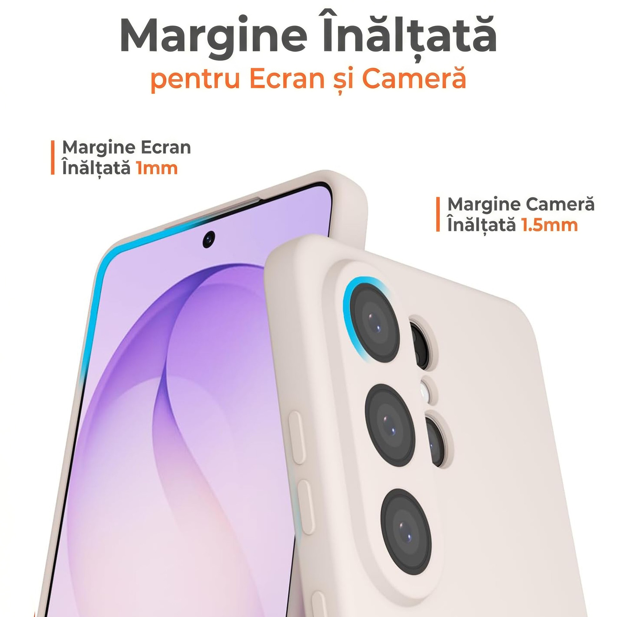 Husa pentru Samsung Galaxy S26 Ultra Daden® Silicon, Ultra Slim, Protectie sporita, Antisoc, Calitate Premium, Interior de microfibra, Roz pudra