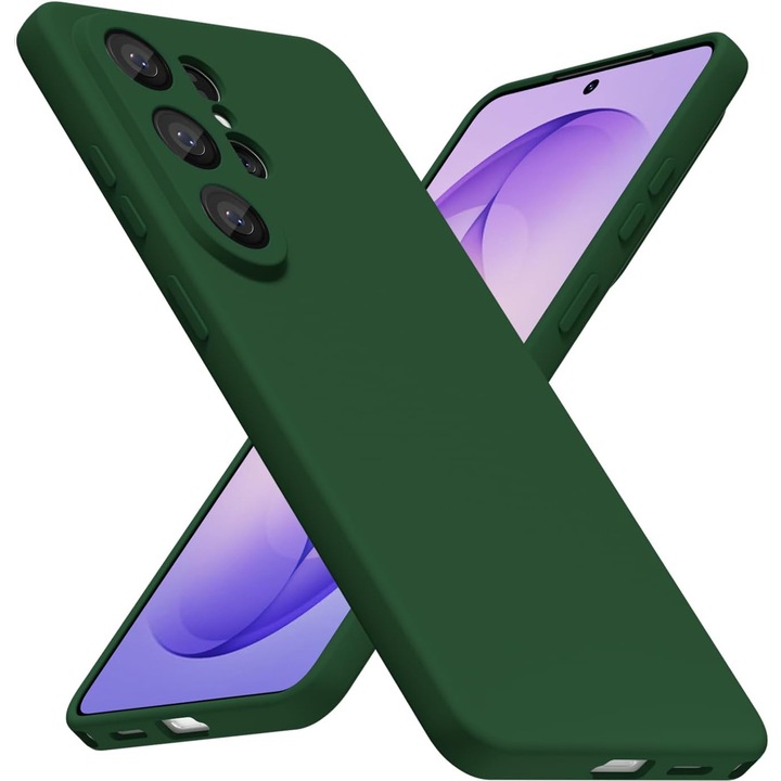 Husa pentru Samsung Galaxy S26 Ultra Daden® Silicon, Ultra Slim, Protectie sporita, Antisoc, Calitate Premium, Interior de microfibra, Verde