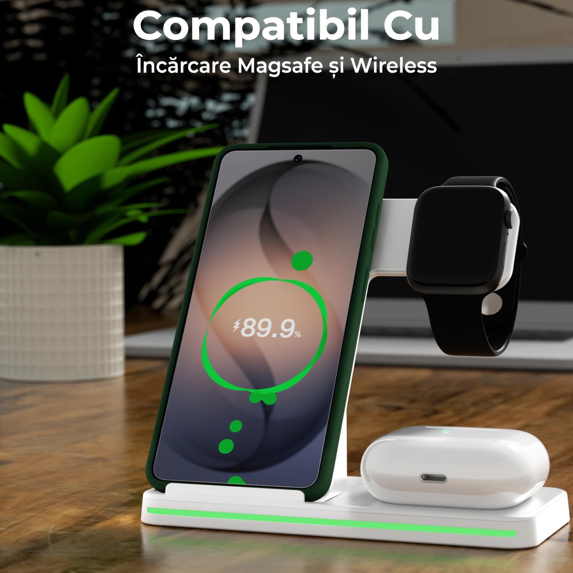 Husa pentru Samsung Galaxy S26 Daden® Silicon, Ultra Slim, Protectie sporita, Antisoc, Calitate Premium, Interior de microfibra, Verde