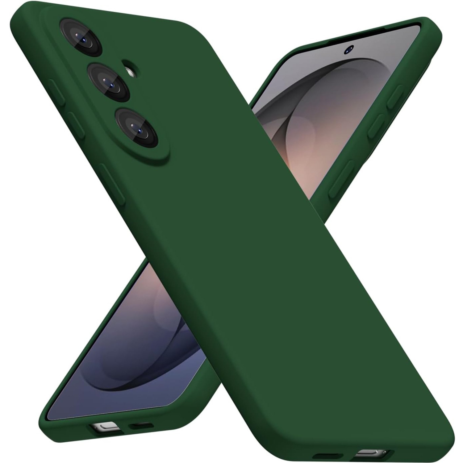 Husa pentru Samsung Galaxy S26 Daden® Silicon, Ultra Slim, Protectie sporita, Antisoc, Calitate Premium, Interior de microfibra, Verde