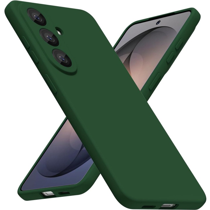 Husa pentru Samsung Galaxy S26 Daden® Silicon, Ultra Slim, Protectie sporita, Antisoc, Calitate Premium, Interior de microfibra, Verde