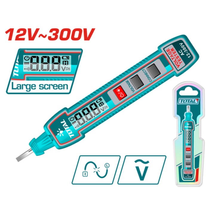 Creion de test TOTAL INDUSTRIAL, 12 - 300 V
