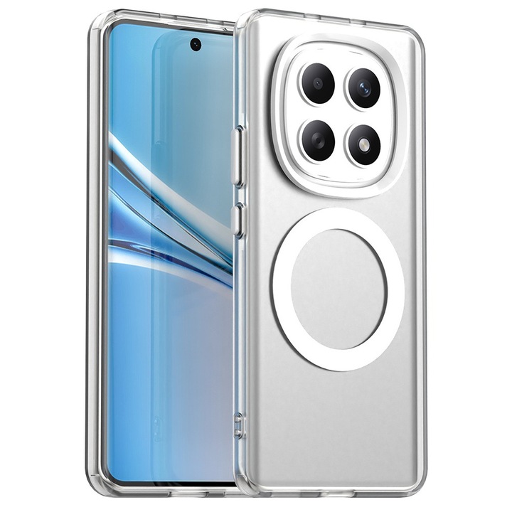 Калъф, съвместим с Xiaomi Redmi Note 15 5G / Poco M8 5G DaDen® CandyCase MagSafe, противоударен, безжично зареждане, защитени бутони, бял