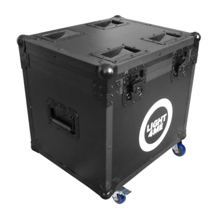 Транспортна кутия Light4Me, Sky Spot 150W, 2в1, 4 колела, алуминиева защита, черна, 49,5x40,5x46,5см