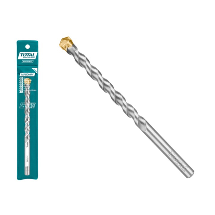 Burghiu pentru beton, coada cilindrica TOTAL Industrial, Ø 14 x 150 mm