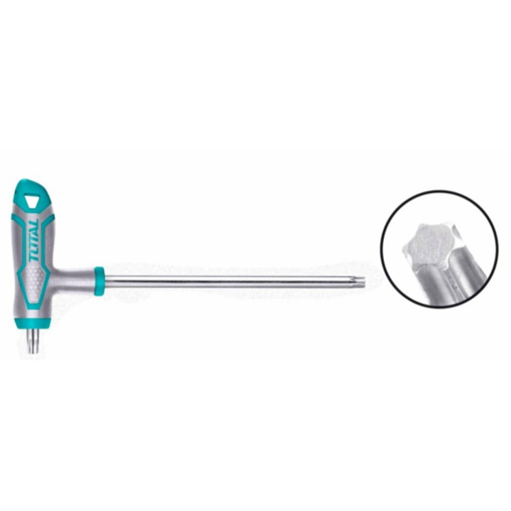 Cheie TORX tip T TOTAL Industrial, CrV, T40 x 150 mm
