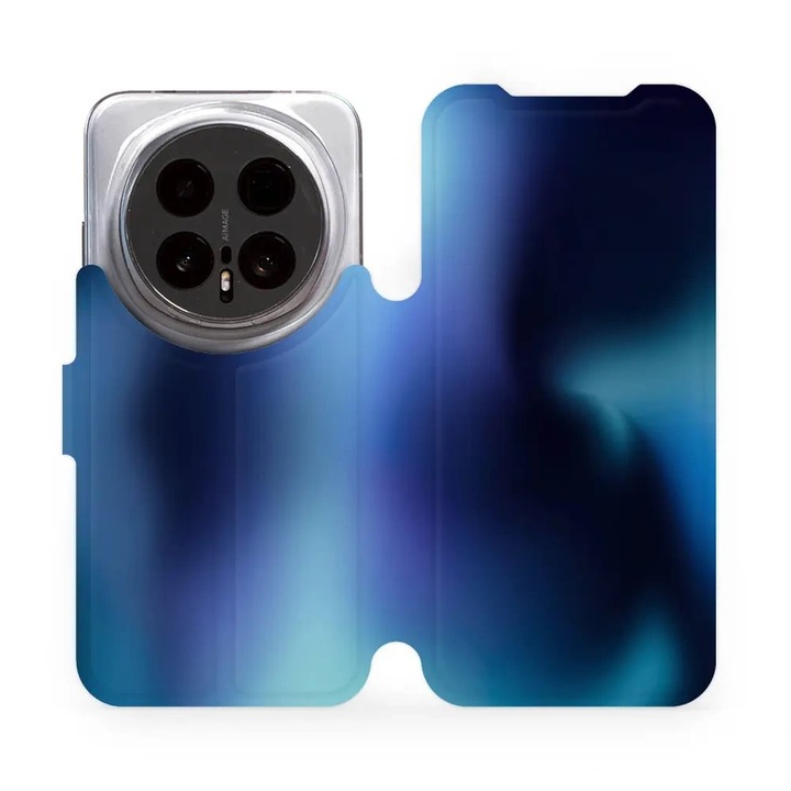 Husa telefon, MobiWear, Compatibil cu Honor Magic 8 Pro 5G, Albastru