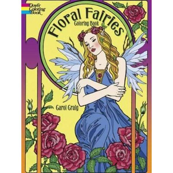Floral Fairies Coloring Book
