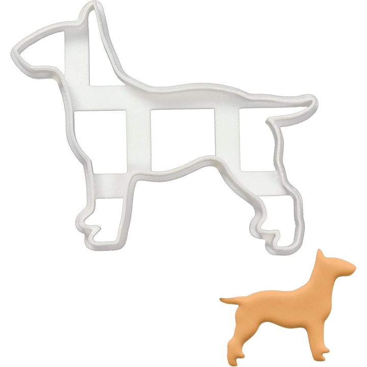 Taietor fursecuri Bull Terrier, bakerlogy, 10.1x8.5cm, imprimat 3D, 1 bucata
