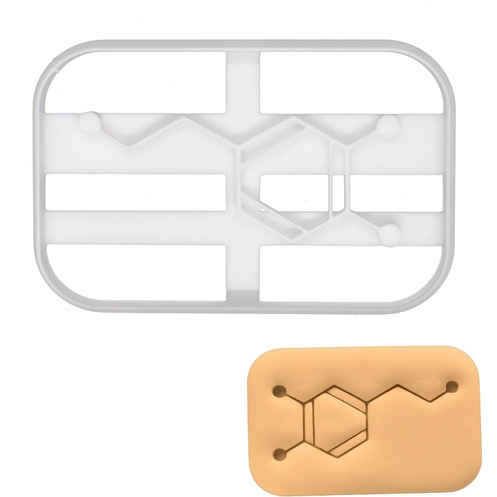 Taietor fursecuri molecula bakerlogy, 10x6.4cm, 1 bucata