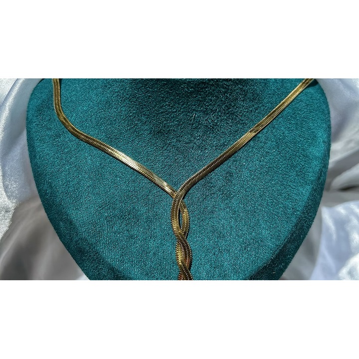 Lant Snake Inoxidabil, CMJEWERLY, 45cm, argintiu