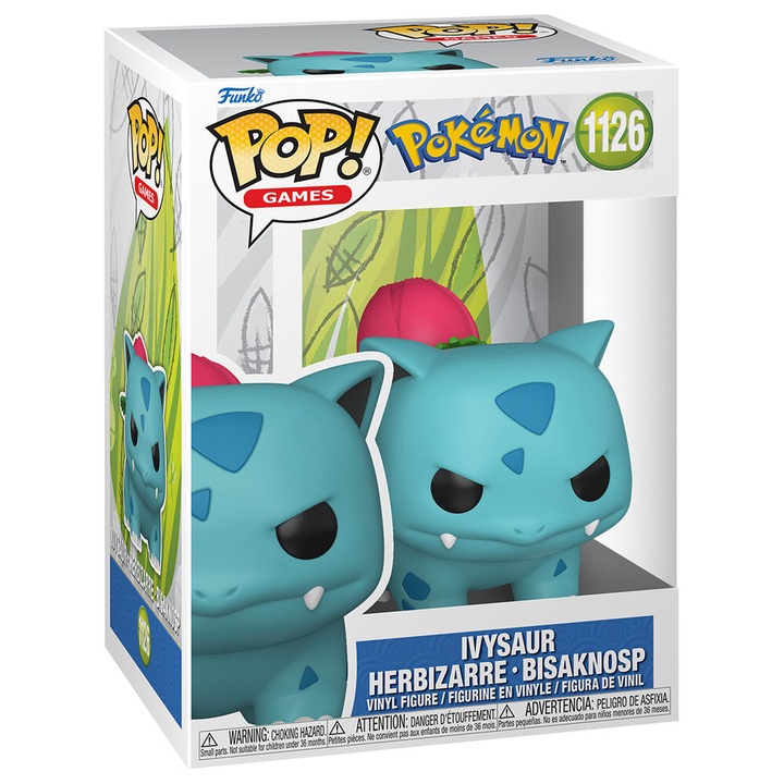 Фигурка POP, Pokemon, Ivysaur Herbizarre Bisaknosp, 9 см