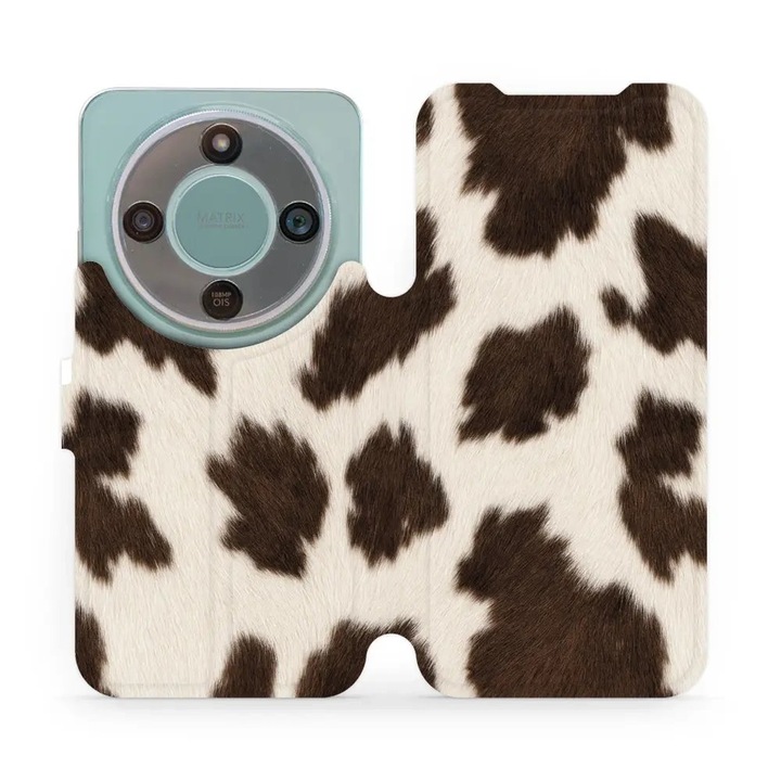 Husa flip Mobiwear pentru telefon Honor Magic 8 Lite 5G, multicolor, suport, inchidere magnetica