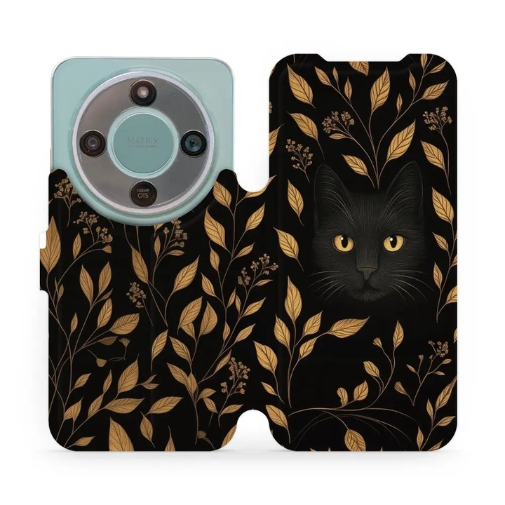 Husa flip Mobiwear pentru telefon Honor Magic 8 Lite 5G, suport, inchidere magnetica, multicolor