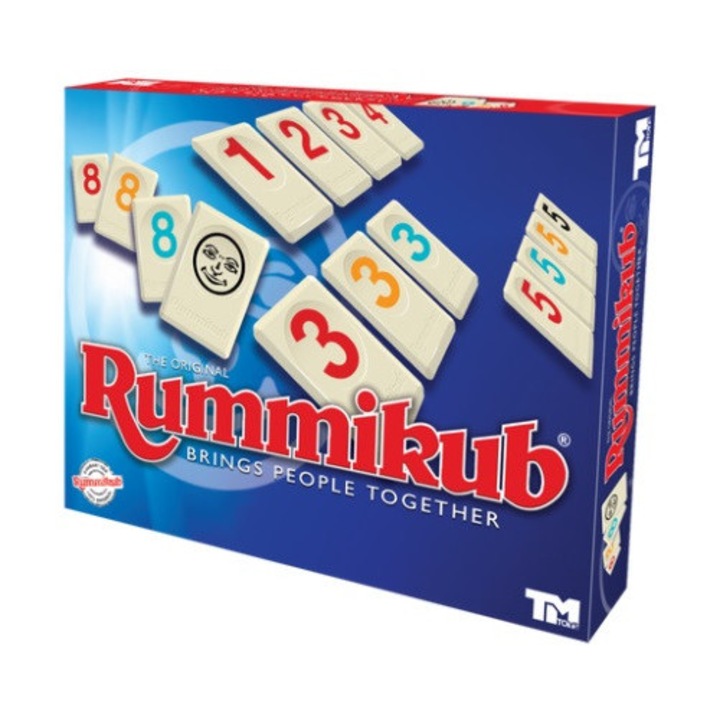 Joc de societate Rummikub, 106 placi, 4 culori, set