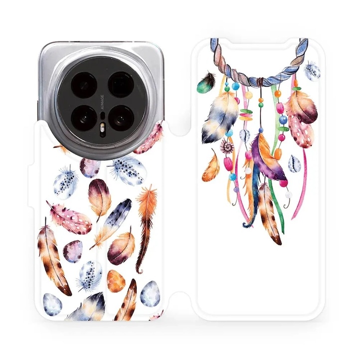 Калъф флип Mobiwear за телефон Honor Magic 8 Pro 5G, стойка, магнитно закопчаване, многоцветен