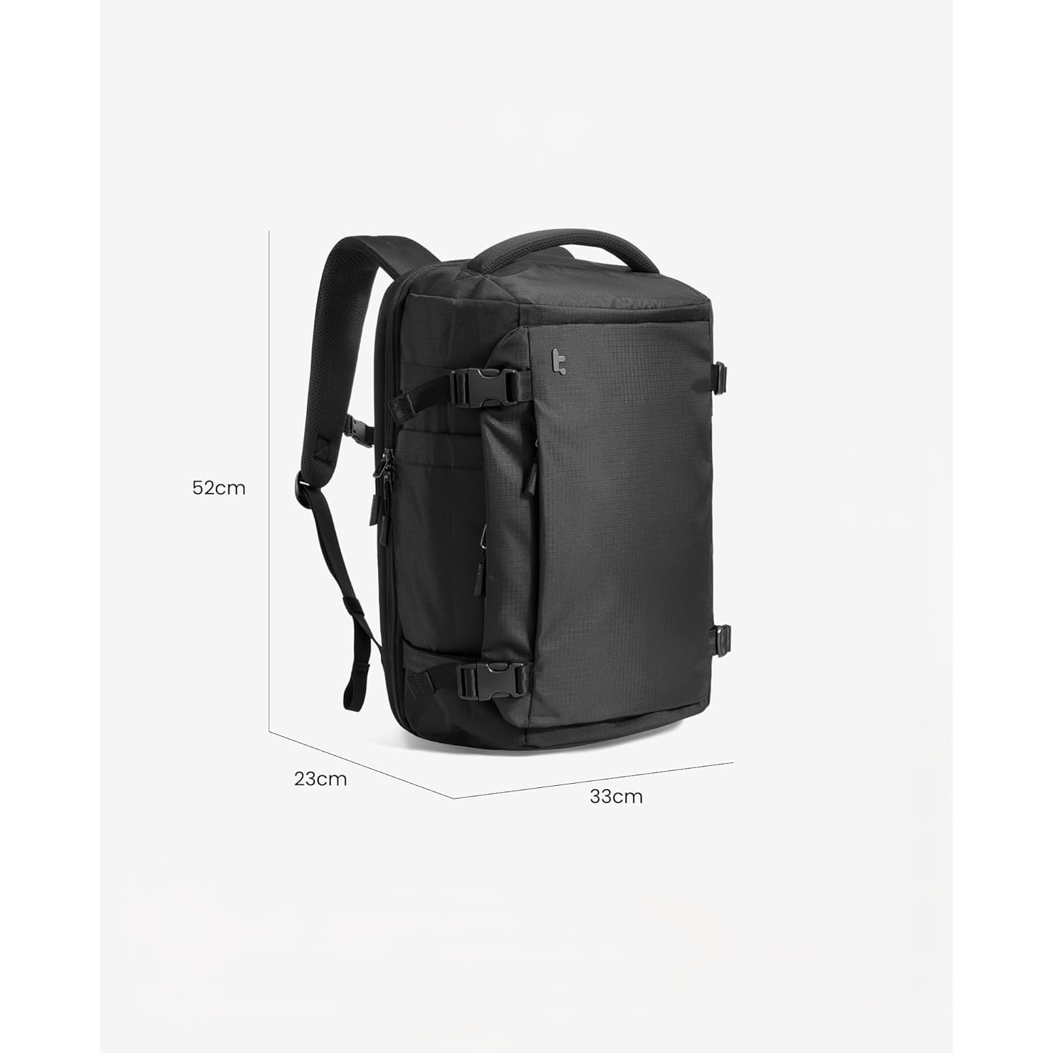 Rucsac Tomtoc 40L Travel Backpack, TSA Friendly, Waterproof, Laptop 17.3”, Hand Luggage pentru Barbati si Femei, Weekender & Daypack