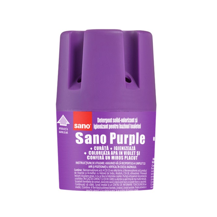 Sano Purple WC-tartály illatosító, szilárd, 150 g