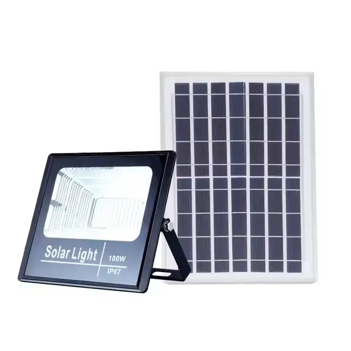 Proiector Solar LED Exterior cu Senzor – 200W, 300W, 400W, IP65 - 200W