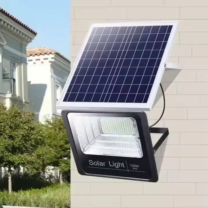 Proiector Solar LED Exterior pentru Curte cu Senzor – 200W / 300W / 400W, IP65