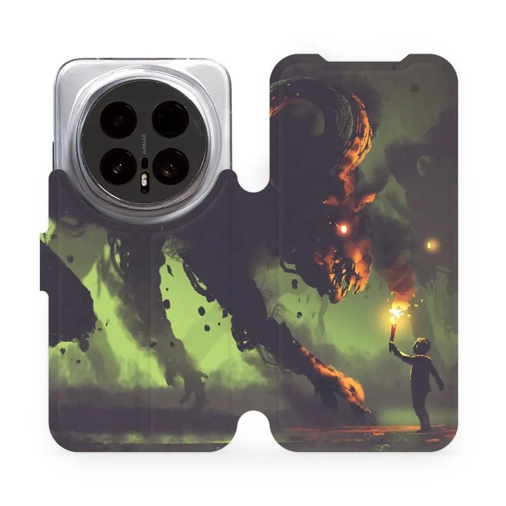 Калъф флип Mobiwear за телефон Honor Magic 8 Pro 5G, елегантен дизайн, стойка, многоцветен