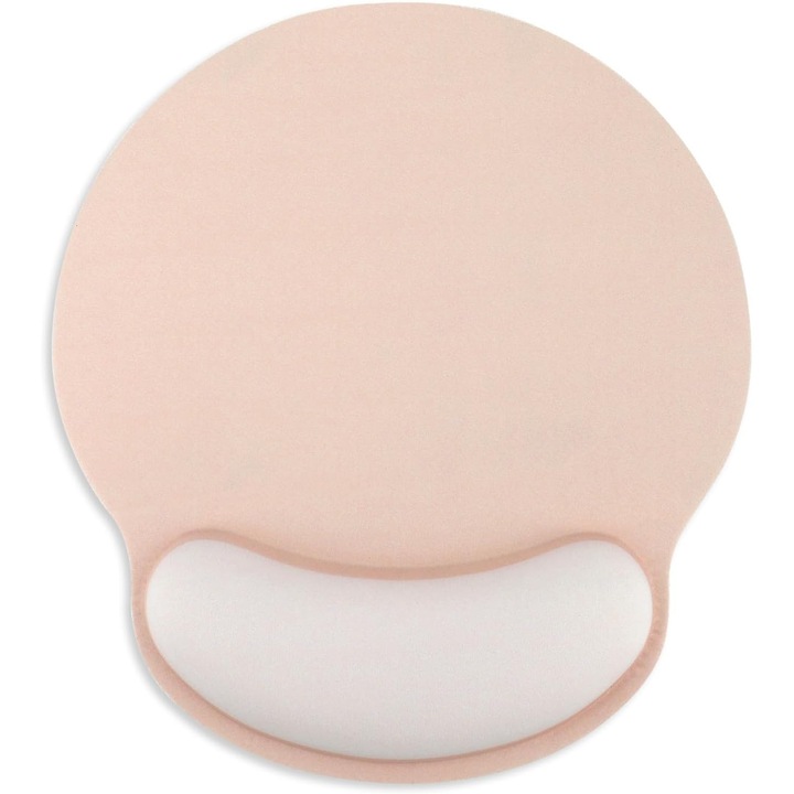Mouse Pad Ergonomic cu Gel, Roz Pal, Suport Incheietura