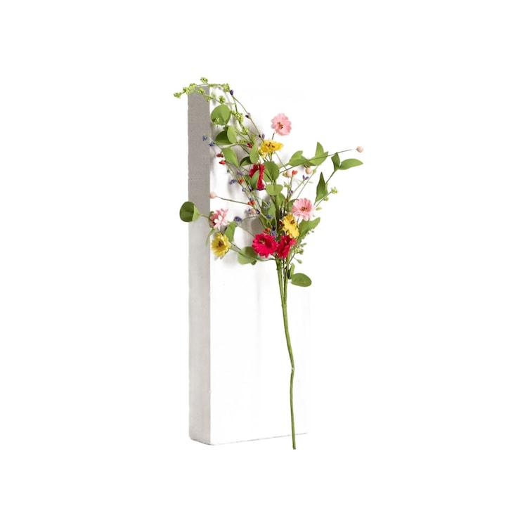 MEADOW mesterséges ág pasztell virágokkal 70 cm, többszínű