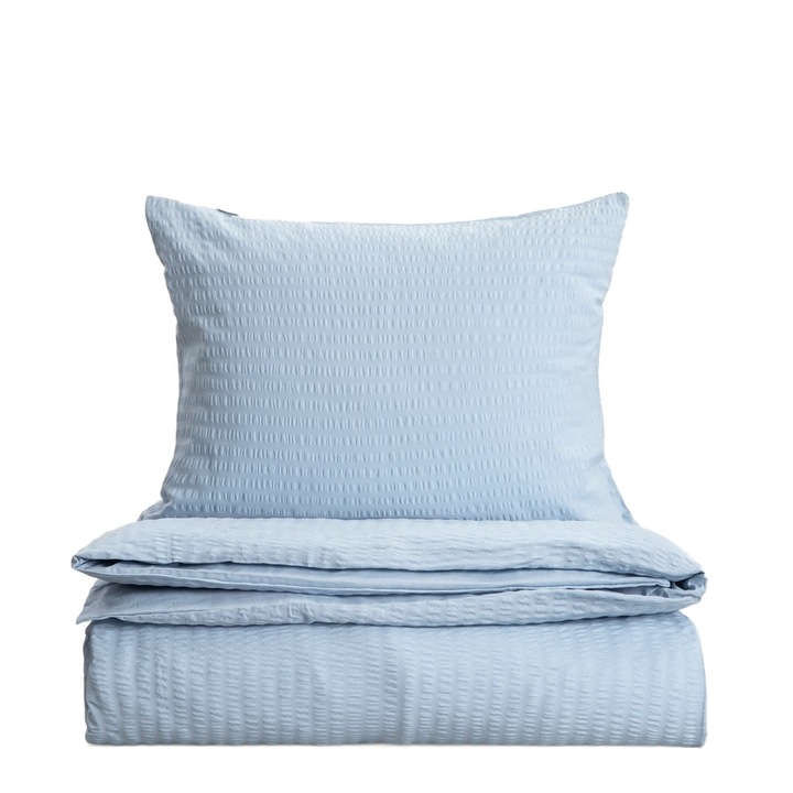 HOMLA ágyneműhuzat garnitúra, 220x200 cm, 2 párnahuzat 50x60 cm, pamut, kék