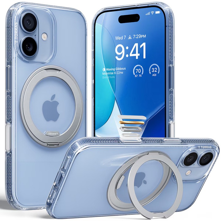 Husa Protectie Compatibila cu Ostand R Fitness Series, Torras, iPhone 17 - Clear