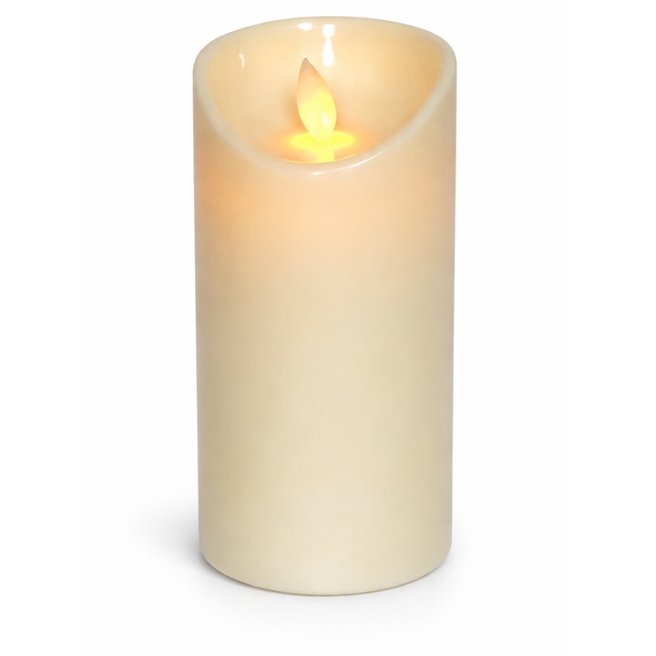 Lumanare decorativa LED 15cm, efect flacara, design elegant, fara parfum