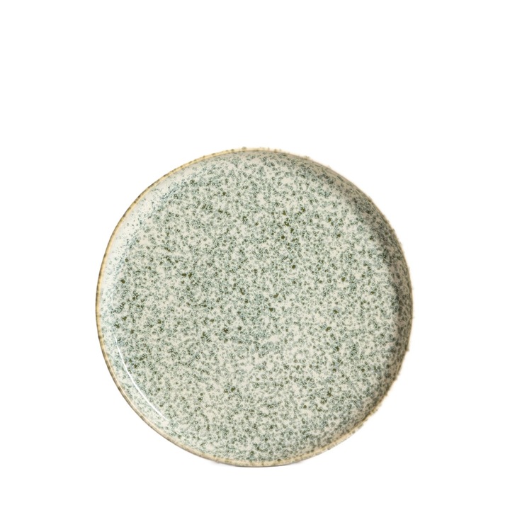 Чиния TARMA, зелена, 26 см, керамична, подходяща за съдомиялна машина и микровълнова печка