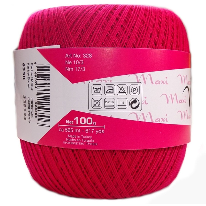 Kordonek Maxi, Madam Tricote, 100g, 565m, 10 tex, 2-2,5mm