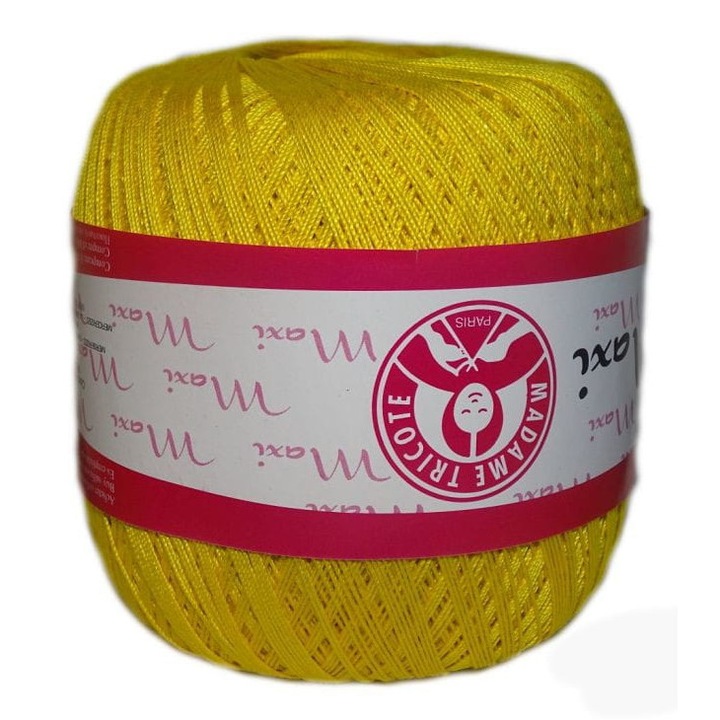 Kordonek Maxi, Madam Tricote, 100g, 565m, 10 tex, 2-2,5mm, set de 6 bucati