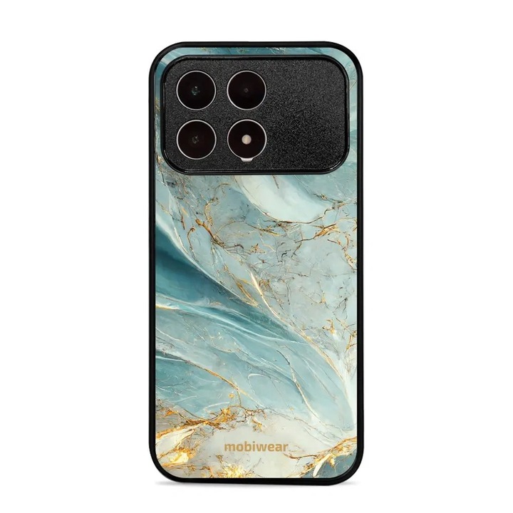 Husa telefon Xiaomi Poco F8 Pro, Mobiwear Glossy, mramor multicolor, rezistenta la socuri si zgarieturi