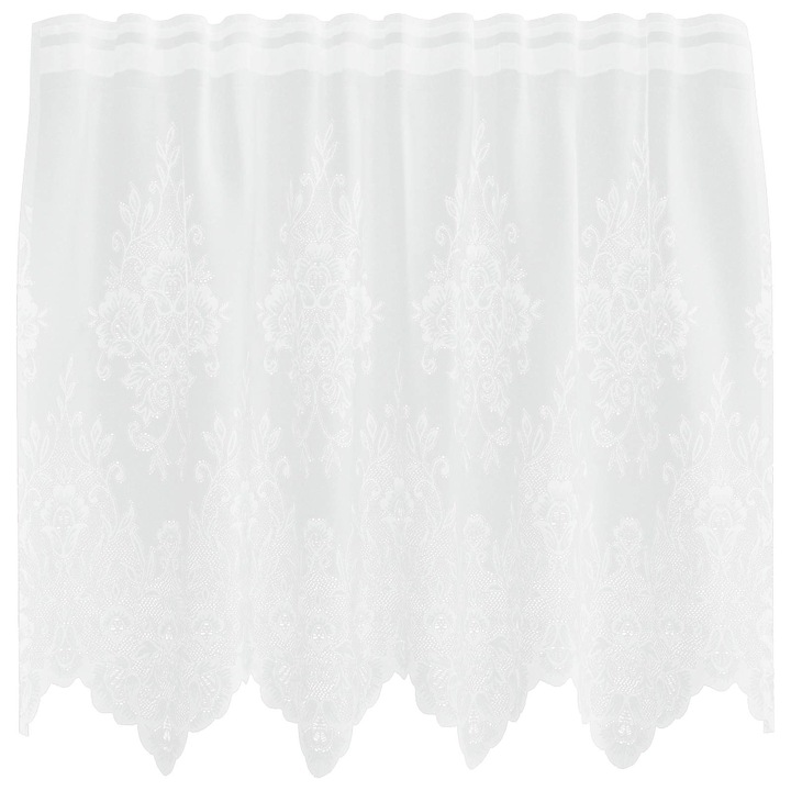 VidaXL Csipkefüggöny, fehér, 80x150 cm, poliészter, 4 telepítési móddal