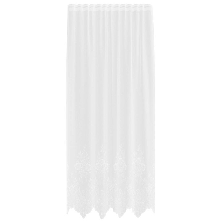 vidaXL Csipkefüggöny, fehér, 150x240cm, poliészter, 4 telepítési móddal