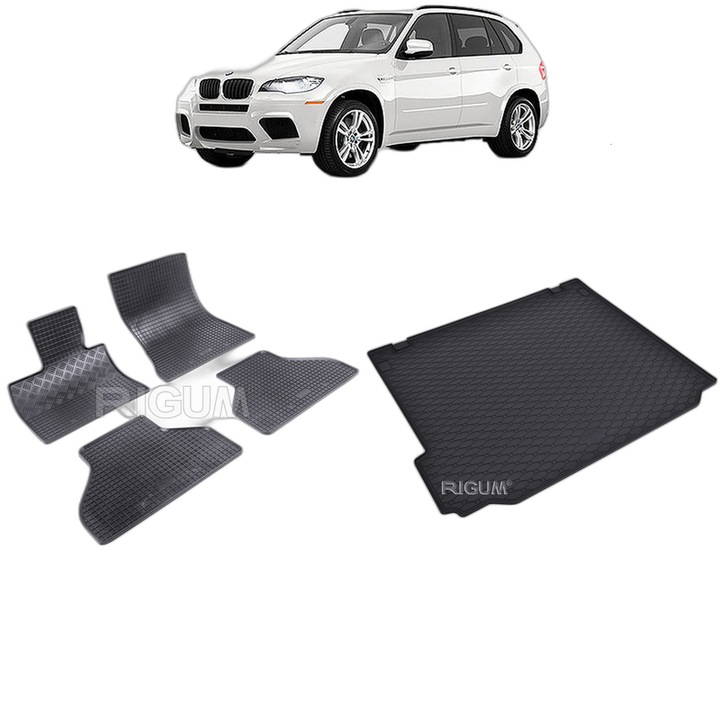 Set Covorase Auto Si Tavita Portbagaj BMW X5 E70 din 04.2007 - 09.2013, caroserie suv