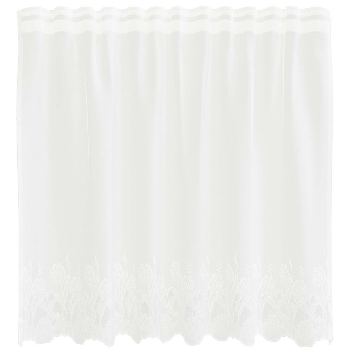 vidaXL Csipkés Függöny függönyökkel Fehér 80 x 150 cm Poliészter 4107865