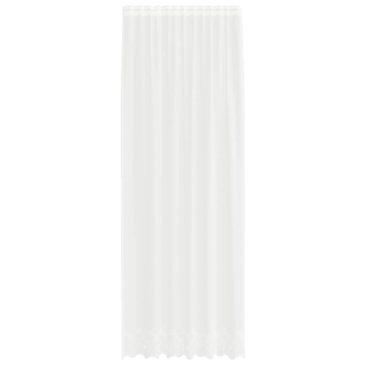 VidaXL Csipkefüggöny, fehér, 300x150 cm, poliészter, 4 rögzítési mód, belső használatra