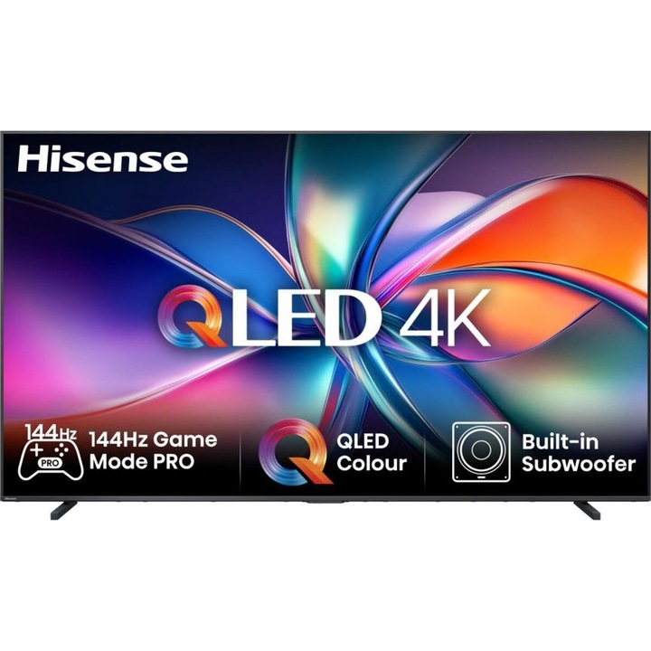 Televizor smart, Hisense, 98E7Q, 98", 4K Ultra HD, QLED, HDR, negru, 120 Hz, 50W, VIDAA