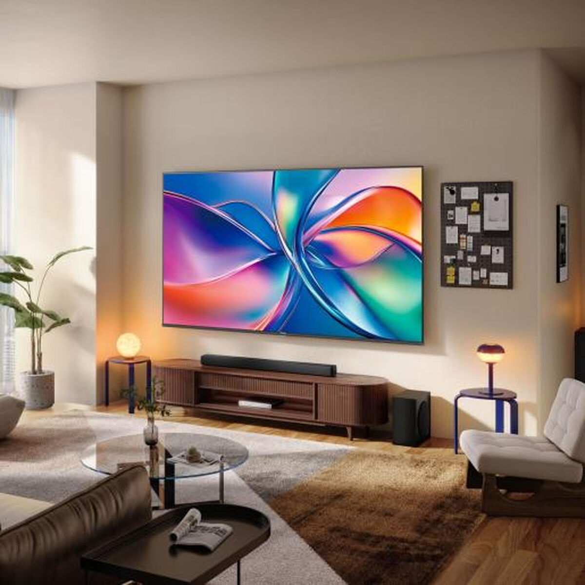 Televizor smart, Hisense, 98E7Q, 98", 4K Ultra HD, QLED, HDR, negru, 120 Hz, 50W, VIDAA