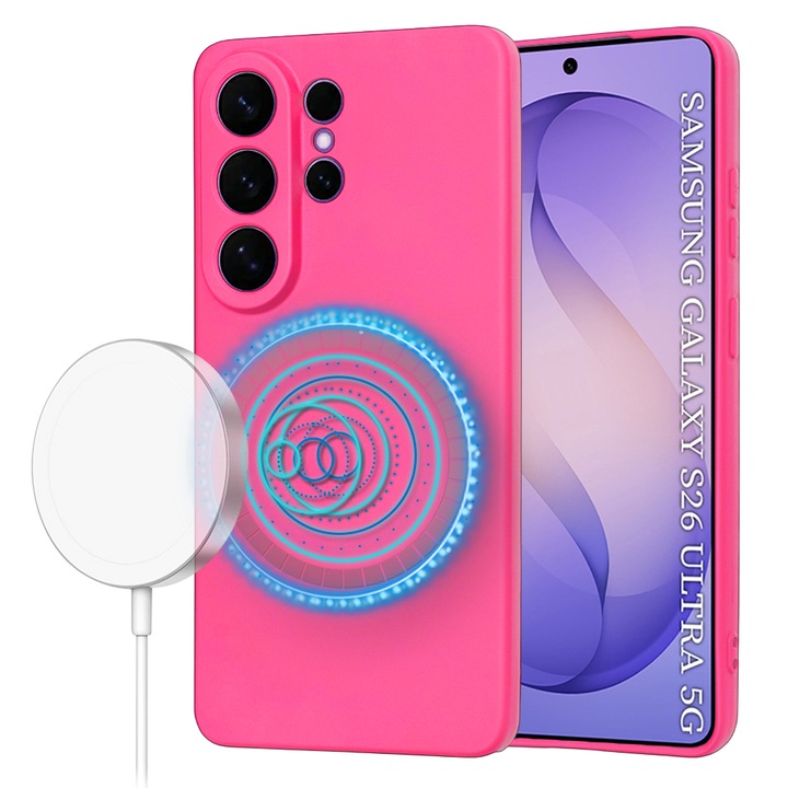 Husa pentru Samsung Galaxy S26 Ultra - Techsuit SoftFlex MagSafe - Hot Pink