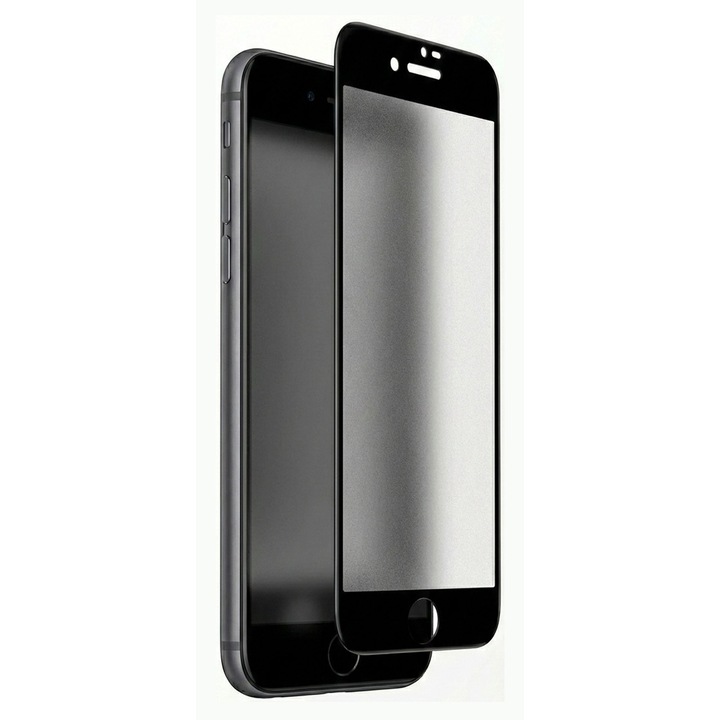 Folie de protecție din sticlă securizată, HD, mată, anti-șoc, pentru iPhone 7 Plus și 8 Plus, montare ușoară fără bule