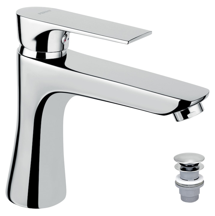 Baterie sanitara Novaservis ALGEO SQUARE, crom, 35mm, cu click-clack, 5 ani garantie