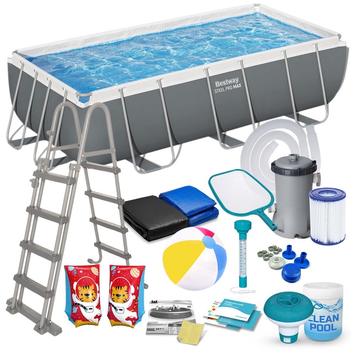 Басейн Bestway 404x201x100см, модел с рамка, 18 в 1
